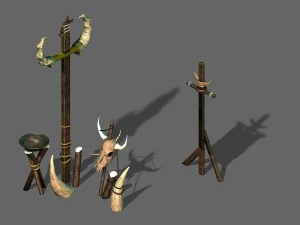 forgotten tribe - banner 3D Model