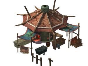 forgotten tribe - blacksmith shop 3Dモデル