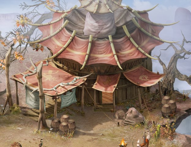 forgotten tribe - tent 02 3Dモデル .c4d .max .obj .3ds .fbx .stl .blend
