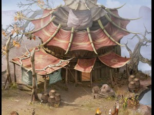 forgotten tribe - tent 02 3D Model