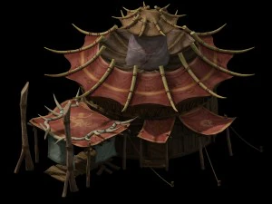 forgotten tribe - tent 02 3D Model
