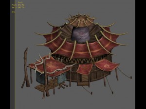forgotten tribe - tent 02 3Dモデル