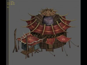 forgotten tribe - tent 02 3D Model