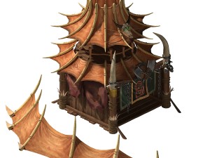 forgotten tribe - tent 03 Modelo 3D