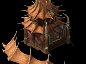forgotten tribe - tent 03 Modelo 3D