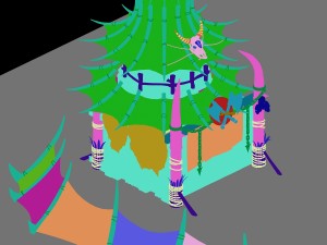forgotten tribe - tent 03 Modelo 3D