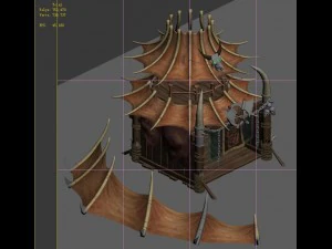 forgotten tribe - tent 03 3D Model