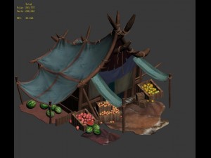 forgotten land - fruit stand 3D Модель
