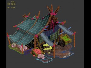 forgotten land - fruit stand 3D Модель