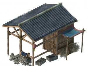 edif&iacute;cio da esta&ccedil;&atilde;o - est&aacute;bulos 034 Modelo 3D