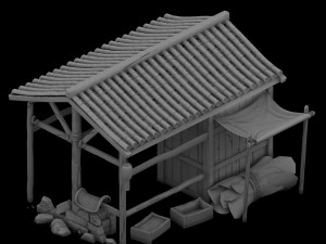 station building - stables 034 3D Model