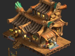 city -npc jewelry store 61 3D Model