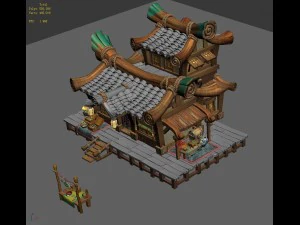 city -npc jewelry store 61 3D Model