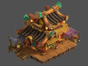 도시 - 식료품점 31 3D 모델
