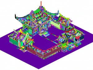 ancient capital building - escort 3D Model
