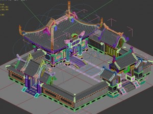 ancient capital building - escort 3D 모델