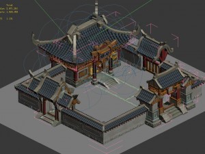 ancient capital building - escort 3D 모델