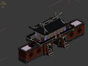 ancient capital architecture - city gate 3D Model