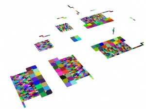 ancient capital building - floor tiles 02 3D Model