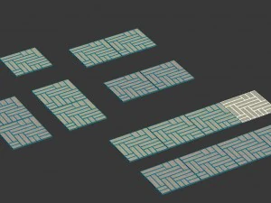 ancient capital building - floor tiles 03 3D Model