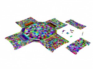ancient capital building - floor tile 04 Modello 3D