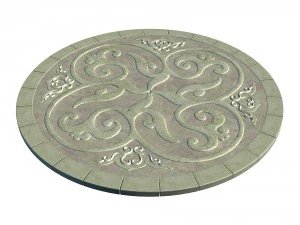 ancient capital building - floor tiles 07 3D Model