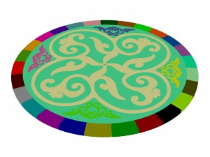ancient capital building - floor tiles 07 3D 模型