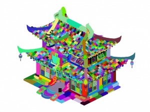 ancient capital architecture - gambling square 3D Модель