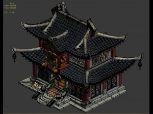 ancient capital architecture - gambling square 3D Model