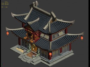ancient capital architecture - gambling square 3D Модель