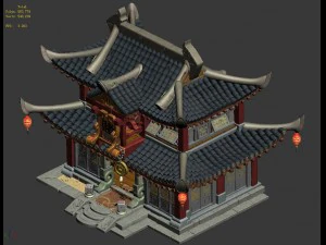 ancient capital architecture - gambling square 3D Model