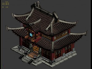 ancient capital building - gambling square 3D Model