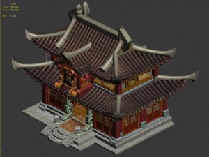 ancient capital building - gambling square 3D Model