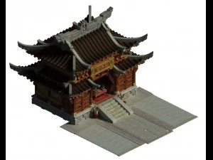 oude hoofdstadarchitectuur - keizerlijk college 3D Model