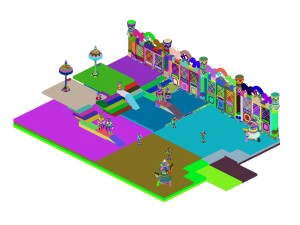ancient capital building - royal palace floor - right side wall Modelo 3D