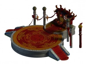 ancient capital building - wedding table 3D Model