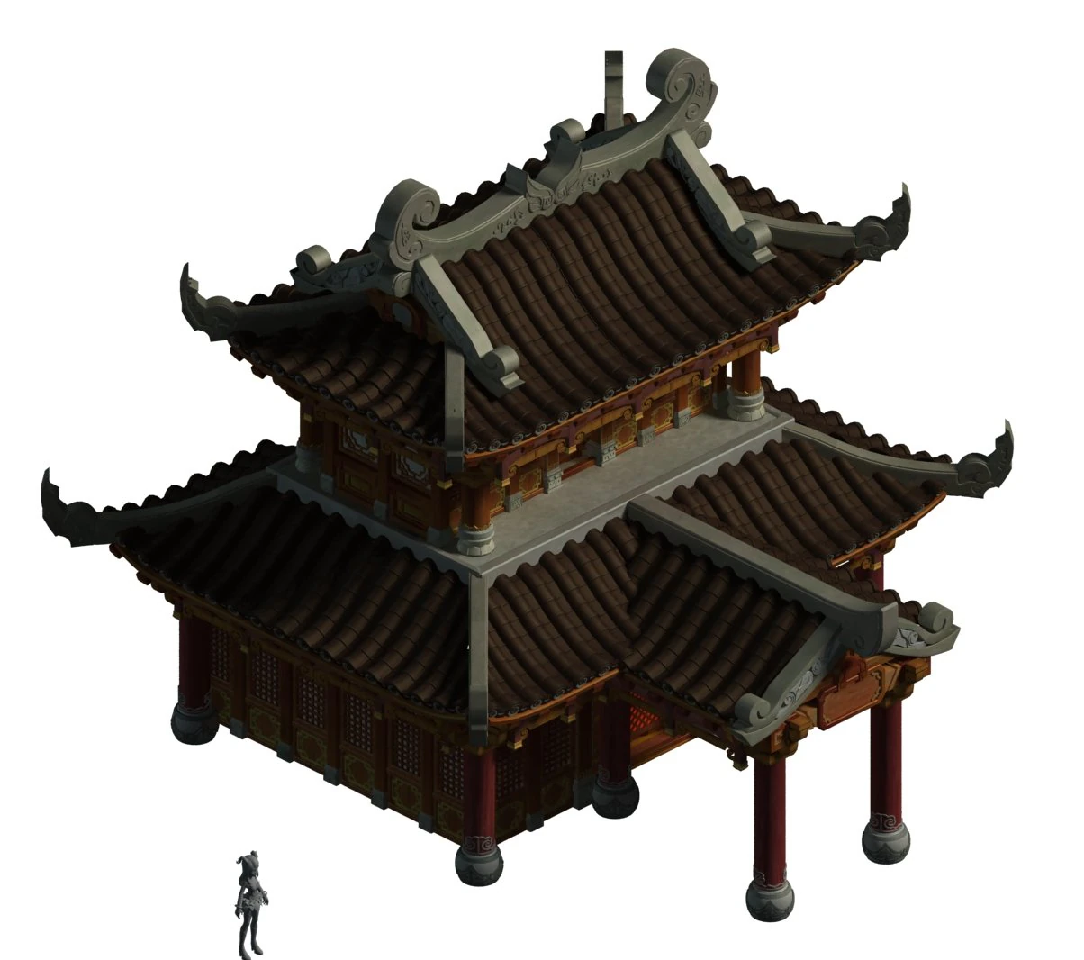 ancient capital architecture - capital city prime minister 3D Model .c4d .max .obj .3ds .fbx .stl .blend 