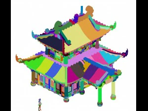 ancient capital architecture - capital city prime minister 3D Model