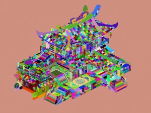 ancient capital building - restaurant Modelo 3D