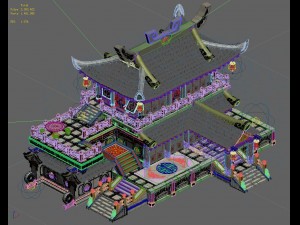 ancient capital building - restaurant Modelo 3D