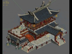 ancient capital building - restaurant Modelo 3D
