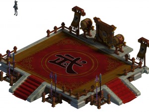 ancient capital building - the ring 3D Модель