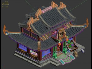 ancient capital building - auction shop 3D Model