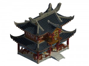 ancient capital architecture - chess hall 3D Model