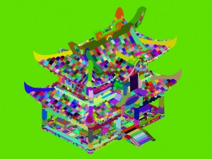 ancient capital architecture - chess hall 3D 모델