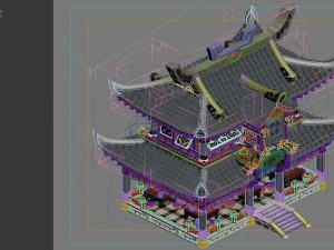 ancient capital architecture - chess hall 3D 모델