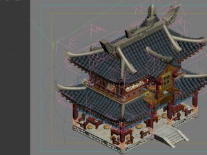 ancient capital architecture - chess hall 3D 모델