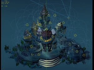 underwater castle 02 3D Model