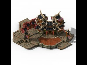 jiaxing city - yanyu lou 3D Model