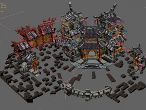 jiaxing city - yanyu lou 3D Model